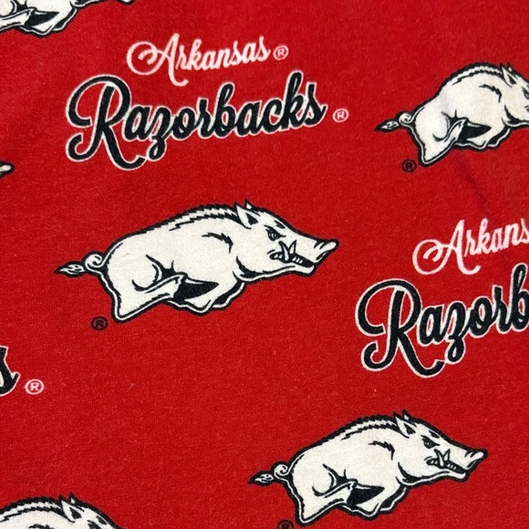 Sideline Apparel Women's Red Razorbacks Pajama Bottoms Size Large - Picture 3 of 9